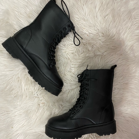 Shoes - BLACK COMBAT BOOTS